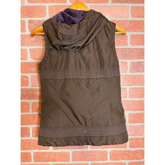 Prana Women's Hooded Vest Full Zip Sleeveless Pockets Drawstring Size Small - Picture 3 of 6
